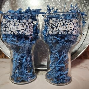 2/$30 Vintage Pepsi Cola 1970’s Drinking Glasses